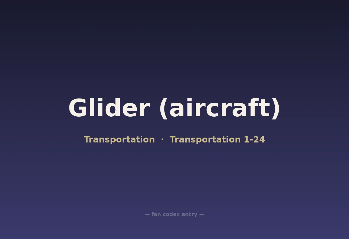 Glider (aircraft)