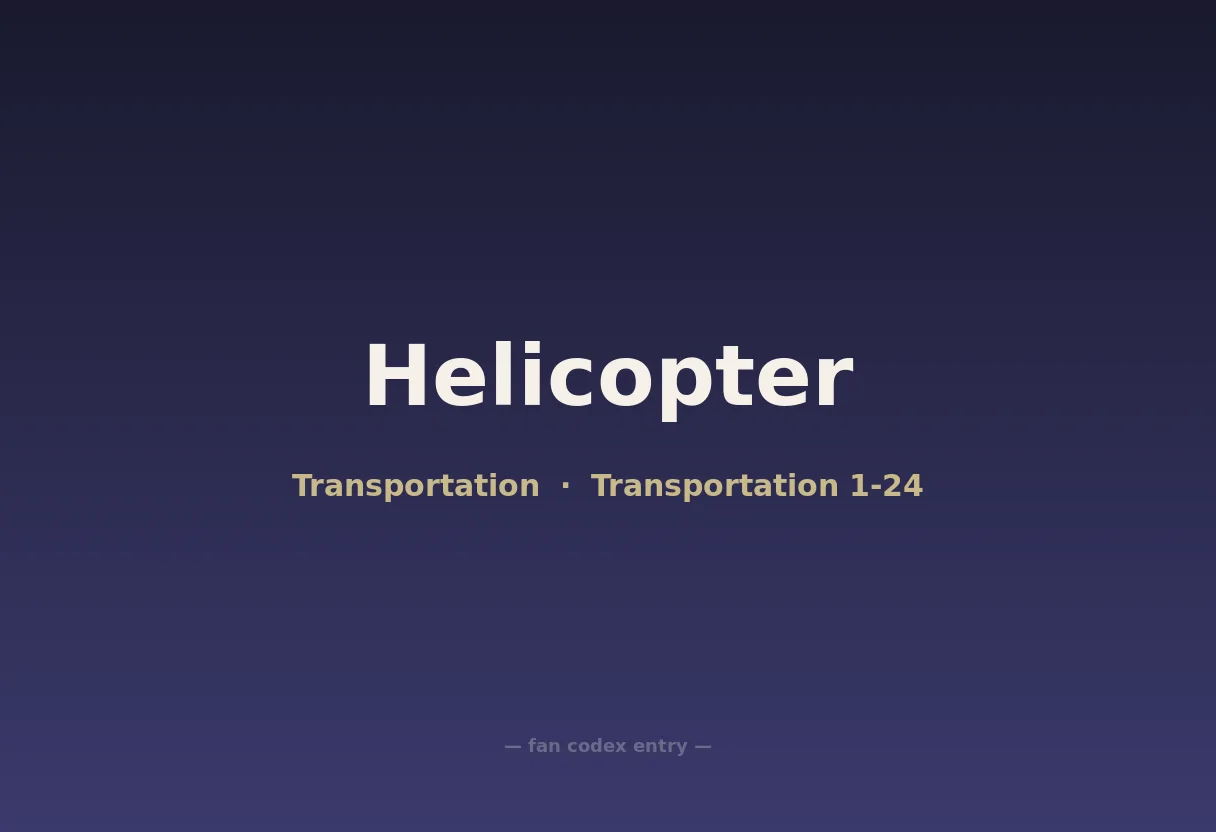 Helicopter