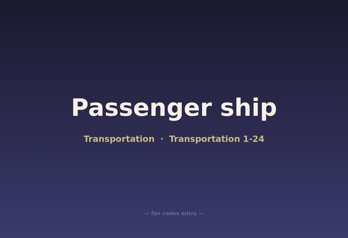 Passenger ship