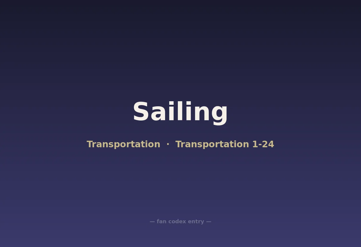 Sailing