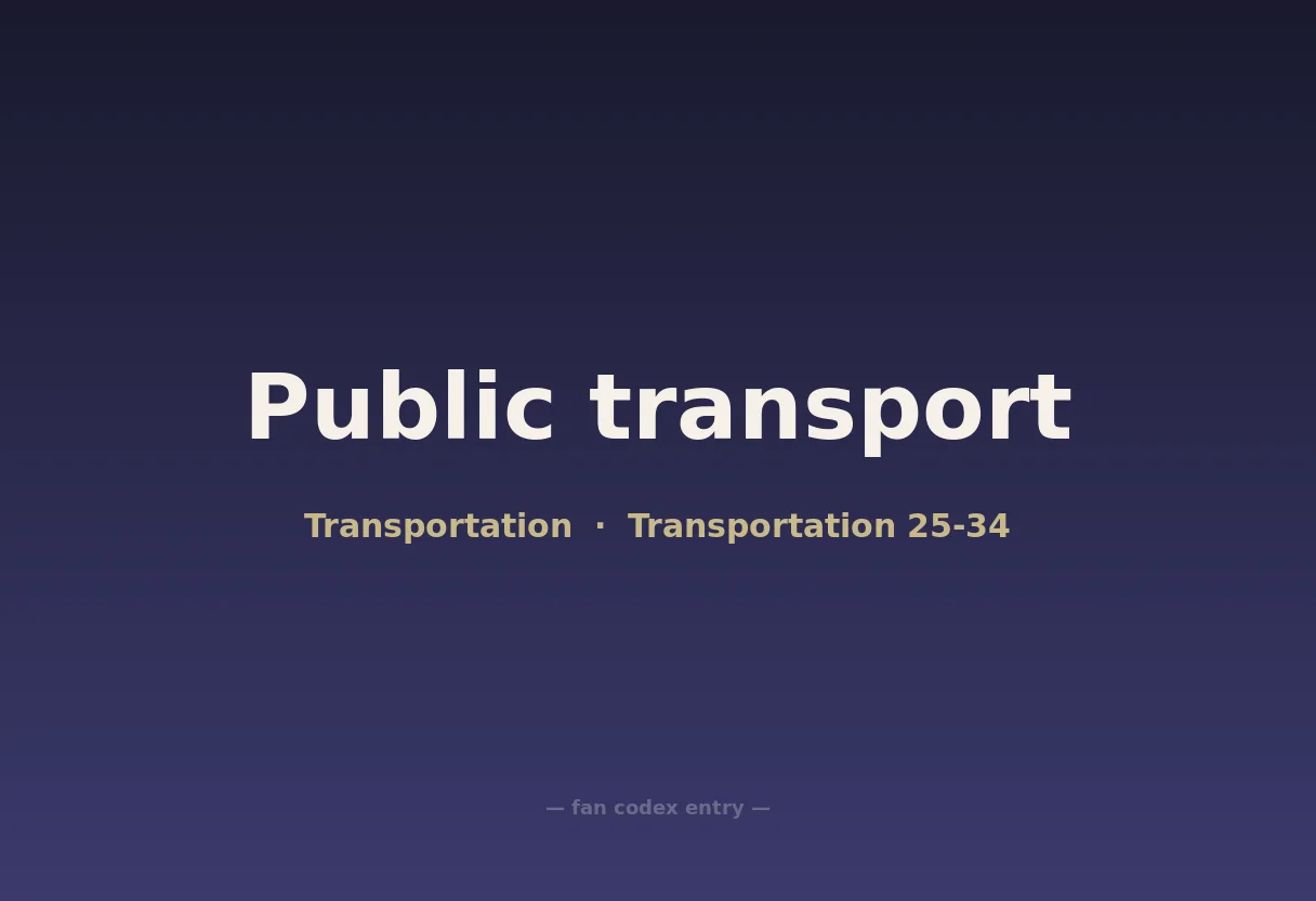 Public transport