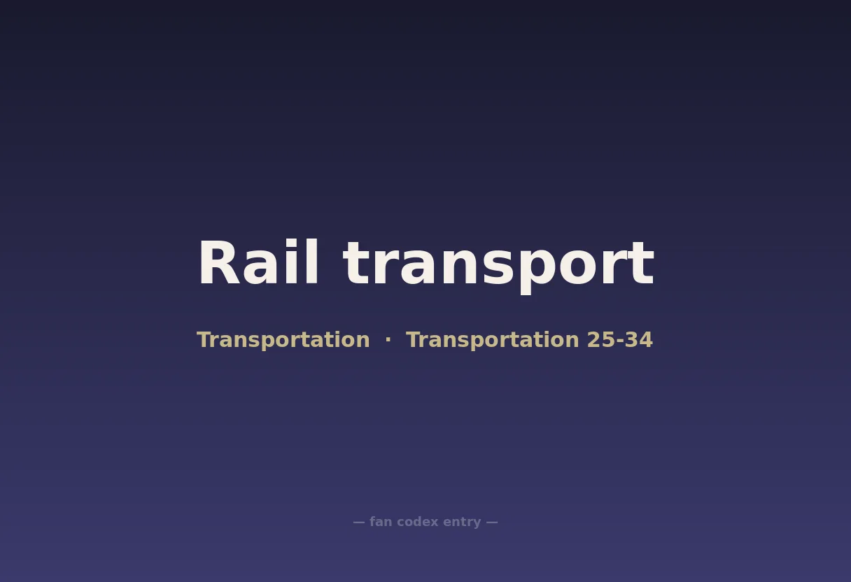 Rail transport